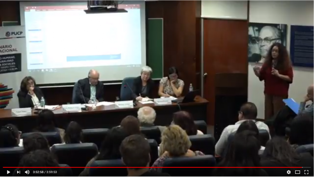 International Seminar: <a href="https://youtu.be/RZwcfalFeFc" target="_blank"> &ldquo;Human Development, interculturality and social policies" in Latin America and Europe.</a>
